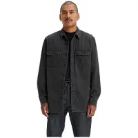 Levi's for man. 19573-0216 Jackson Worker black shirt (L), Casual, Cotton, Long sleeve