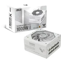 Asus TUF Gaming - White Edition - strømforsyning (intern) - ATX12V 3.0/ EPS12V - 80 PLUS Gold - AC 100-240 V - 1000 watt - aktiv PFC - hvit