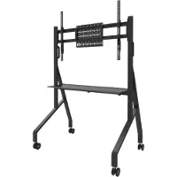 NeoMounts FL50-525BL1 - Vogn - solid - for flatpanel - gulvstativ - låsbar - stål - svart - skjermstørrelse: 55-86