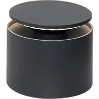 Zafferano Push-up batteridrevet bordlampe IP54 mørkegrå