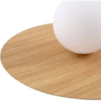 LINDBY vegglampe Zain, trefarge/hvit, glass, Ø 33 cm, G9