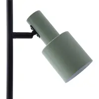 LINDBY gulvlampe Ovelia, grønn/svart, metall, E27