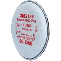 3M 2138 mit Aktivkohle, P3 Partikelfilter 20 stk EN 143 DIN 143