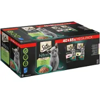 Sheba Utvalg Av Sauser 40x85g Våtfôr For Kattunger