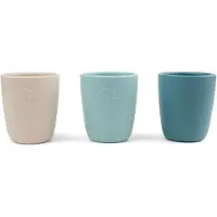 Done by Deer Kopper - 3-pack - Silikon - Blue Mix - - OneSize - Kopp