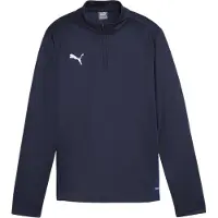 Puma Treningstrøye m. Glidelås - TeamGOAL - Navy/Hvit/Persisk Bl - - 6 år (116) - Genser