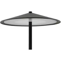 LINDBY LED oppladbar bordlampe Ayva, svart, aluminium, IP44