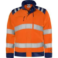Fristads Green jakke varsel kl. 3 4067 GPLU Varseloransje/marineblå L