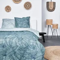 TODAY Leaves bomullssengetøy, vendbart, 220 x 240 cm