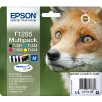 Epson T1285 Multipack - 4 pakker - 16,4 ml - sort, gul, cyan, magenta - original - blækpatron - for Stylus S22, SX130, SX230, SX235, SX430, SX435, ...