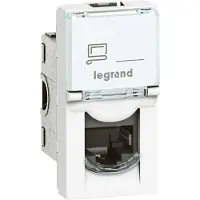 Legrand Mosaic Dataudtag Kat.6A STP 1M Hvid