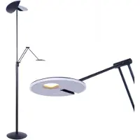 Highlight LED-gulvlampe New Sapporo, svart, 183 cm metall Dimmer CCT
