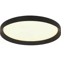 Steinhauer Flady LED taklampe, svart, Ø 50 cm, direkte/indirekte