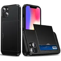 Mtp Products iPhone 14 Hybrid-deksel med Skyvekortspor - Svart