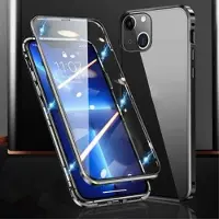 Mtp Products iPhone 15 Magnetisk Deksel med Herdet Glass - Svart