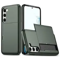 Mtp Products Samsung Galaxy S23 5G Hybrid-deksel med Skyvekortspor - Army Grøn
