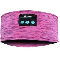 Mtp Products Trådløst Bluetooth-hodebånd for musikk og søvn Hodetelefoner med HD-stereohøyttaler for søvn, trening, jogging og yoga - Rose