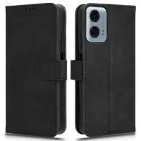 Mtp Products Motorola Moto G34 Lommebok-deksel med Magnetisk Lukning - Svart