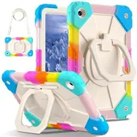 Mtp Products Samsung Galaxy Tab A9+ Heavy Duty 360 Deksel med Håndrem - Fargerik