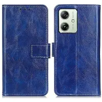 Mtp Products Motorola Moto G54 Lommebok-deksel med Magnetisk Lukning - Blå