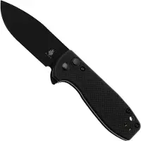 Kizer Cutlery Amicus Button Lock Black G10