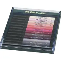 Faber-Castell PITT Artist Pen Skin tones - Børstepenn - permanent - assorterte farger - tusj (en pakke 12)