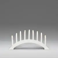 Konstsmide Adventstake Hvit tre 9 lys 25,5cm