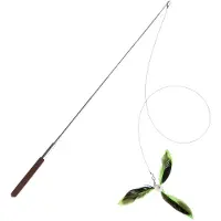 TIAKI teleskopisk fiskestang for katt med fjærer - 1 stk.