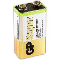 GP Super Alkaline Batteri 9V/6LF22/1604A