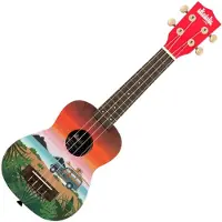 Kala Ukadelic Soprano Ukulele Surfari/Red