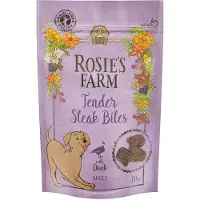 Rosie's Farm snacks / godbiter Adult "Tender Steak Bites" and - 5 x 70 g