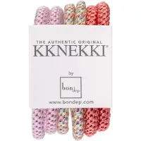 Kknekki Hårstrikker - 6-pack - Slim - Pastellglitter/Lys Rosa G - - OneSize - Hårpynt