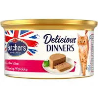 Butcher's Megapakke med Delicious Dinners, 48 x 85 g - Oksekjøtt og lever