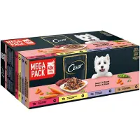 Cesar Pouch Deliciously Fresh Favourites i saus - multipakke i porsjonsposer - 40 x 100 g
