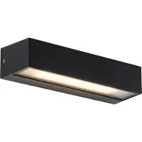 QAZQA Moderne vegglampe sort inkl. LED IP65 - Steph