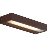 QAZQA Moderne vegglampe rustbrun 22 cm inkl. LED IP65 - Hannah