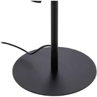 LINDBY LED-gulvlampe Munja, svart, metall, dimbar