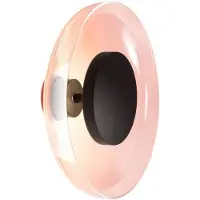 Marset LED-vegglampe Aura Plus, kobberfarget, glass, Ø 25 cm