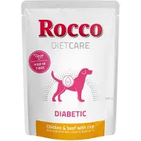 Rocco Diabetic kylling og okse med ris 300 g – pose - 12 x 300 g