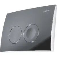 Geberit betj.plade Delta25 - til dobbeltskyl, forkromet