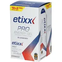 Etixx Double Carb Pro Line Boks Med Energigeler Blåbær 60ml 12 Enheter