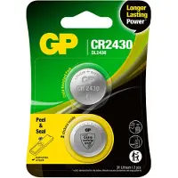 GP Knapcellebatteri CR2430 3V lithium 2stk