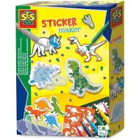 SES Creative DIY-klistremerkesett - Dinosaurer - - OneSize - Klistremerker