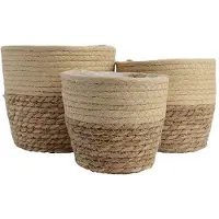 Ksd Sett Med Jutekurver 20x17 Cm 3 Enheter