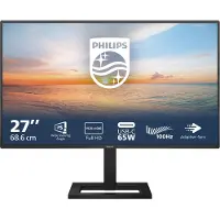 Philips 27E1N1300AE - LED-skjerm - 27 - 1920 x 1080 Full HD (1080p) @ 100 Hz - IPS - 1300:1 - 1 ms - HDMI, USB-C - høyttalere - teksturert svart