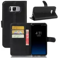 Mtp Products Samsung Galaxy S8 Lommebok-deksel med Magnetisk Lukning - Svart
