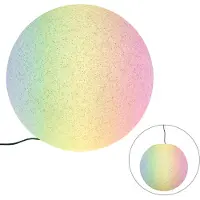 QAZQA Smart utendørslampe grå 56 cm IP44 inkl Wifi A60 - Nura