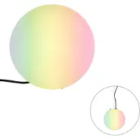 QAZQA Smart utendørslampe hvit 25 cm IP65 inkl. WiFi A60 - Nura