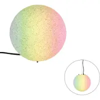 QAZQA Smart utendørslampe grå 25 cm IP65 inkl. WiFi A60 - Nura