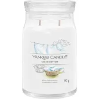 Yankee candle 1630644E, Cylinder, Hvit, Bomullsblomst, Blomst, Sitron, 90 timer, 1 stykker